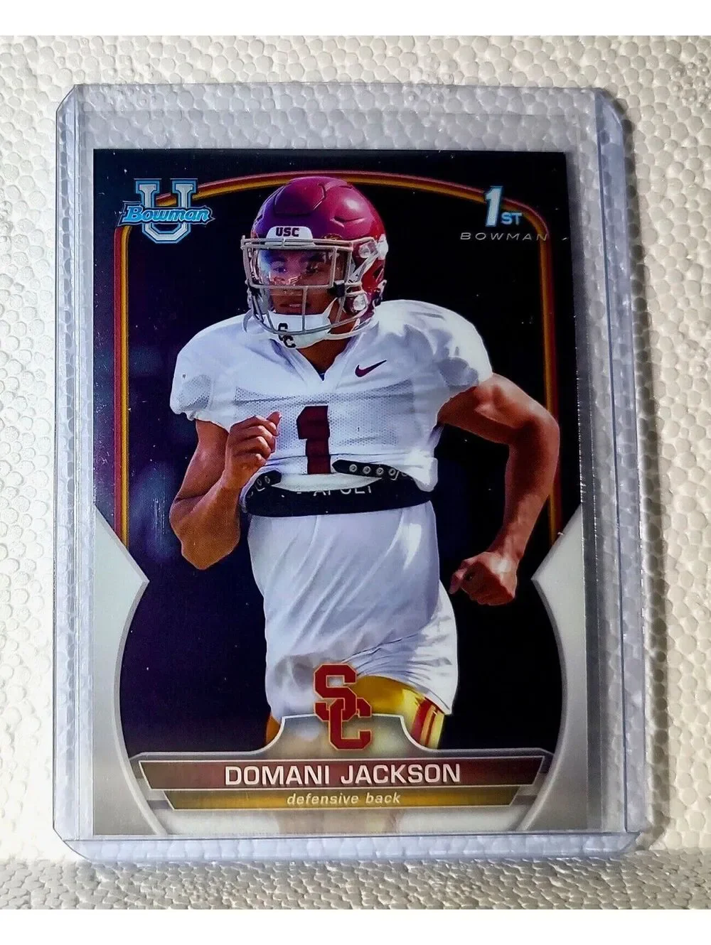 Domani Jackson 2022 Topps 1st Bowman U Football #91 Card USC